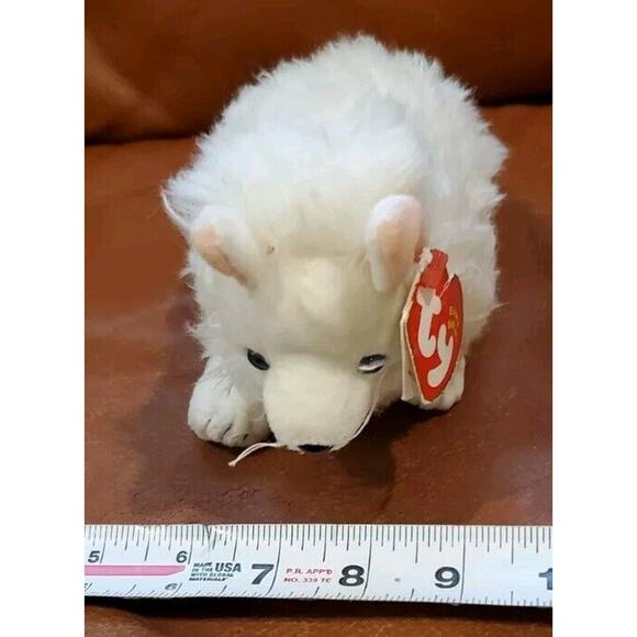 2002 TY Snocap Arctic Fox Dog Stuffed Animal Plush Toy Winter Home Decor - Picture 16 of 16